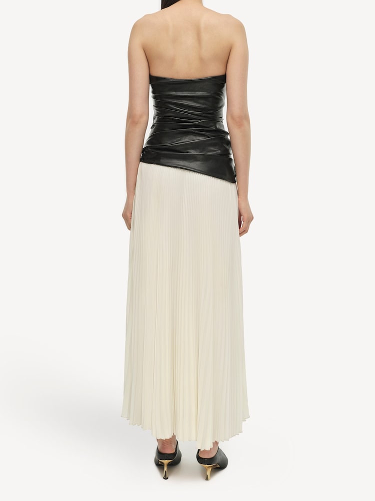 Simkhai Black Arie Strapless Bustier Midi Dress - Image 2 of 5