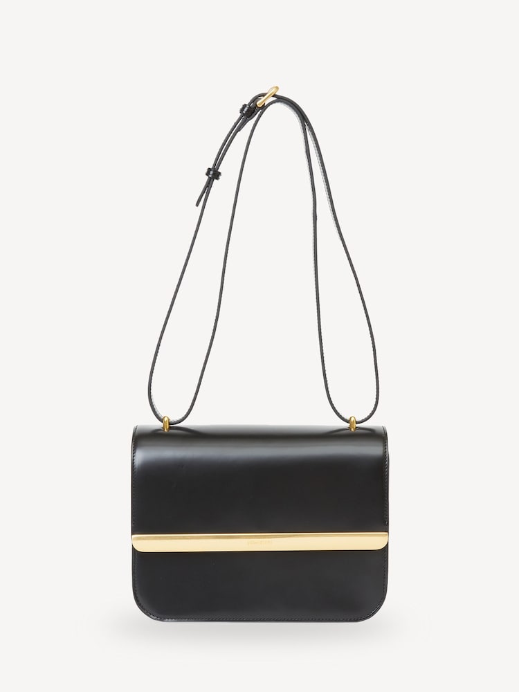 Simkhai Black Remy Leather Flap Bag - Image 1 of 9
