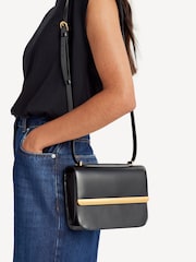 Simkhai Black Remy Leather Flap Bag - Image 2 of 9
