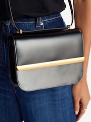 Simkhai Black Remy Leather Flap Bag - Image 3 of 9