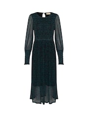 Cream Green CRMaggi Smock Chiffon Long Sleeve Dress - Image 4 of 5