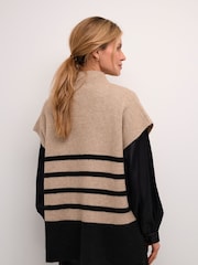 Cream Loose Fit CRStari Slipover Turtleneck Black Jumper - Image 2 of 6