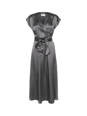 Cream Grey CRLoretta Short Sleeve Wrap Dress - Image 4 of 5