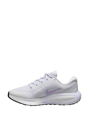 Nike White/Purple Journey Run Road Running Trainers - Image 2 of 5
