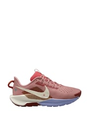Nike Pink/White ReactX Pegasus Trail 5 Running Shoes - Image 4 of 7