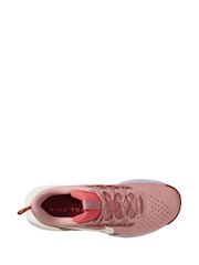 Nike Pink/White ReactX Pegasus Trail 5 Running Shoes - Image 6 of 7