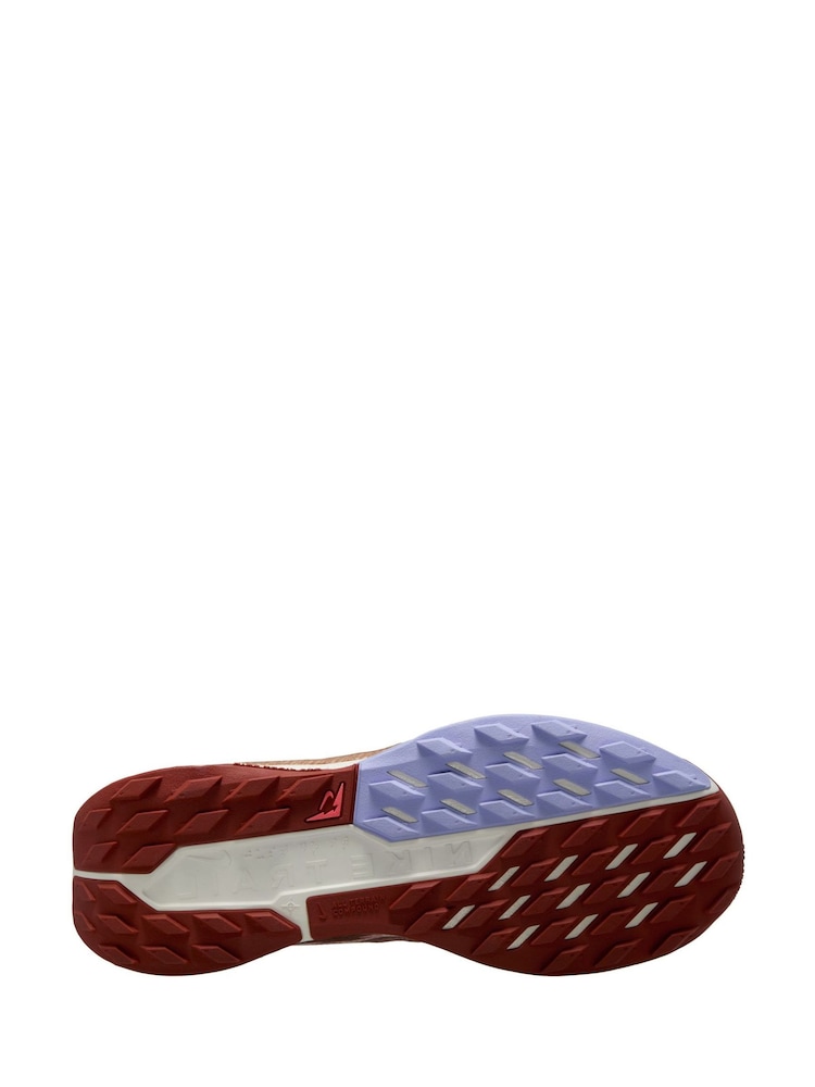 Nike Pink/White ReactX Pegasus Trail 5 Running Shoes - Image 7 of 7