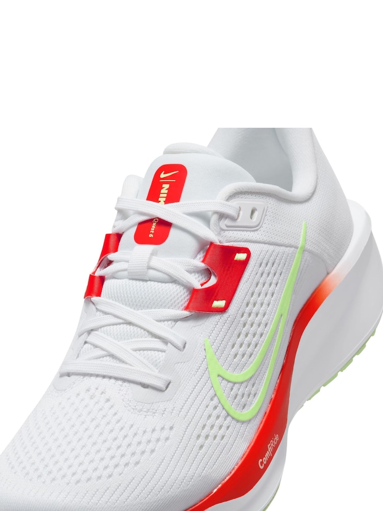 Nike White Quest 6 Road Running Trainers - Image 10 of 11