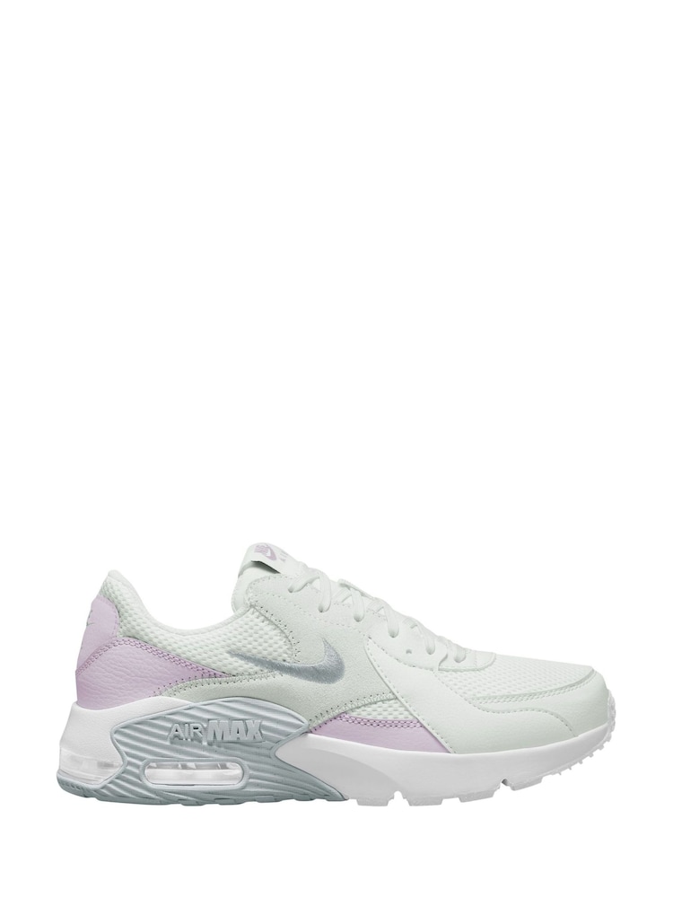 Nike White Grey Air Max Excee Trainers - Image 1 of 4