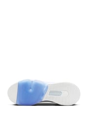 Nike White Blue Versair Gym Trainers - Image 8 of 11
