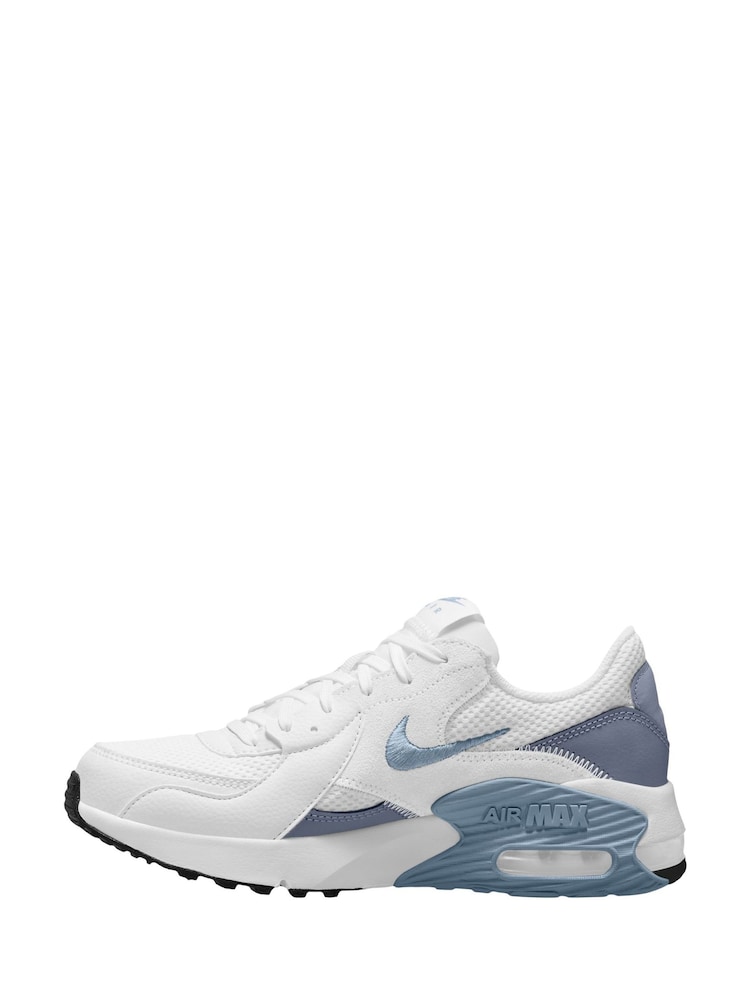 Nike White/Blue Air Max Excee Trainers - Image 2 of 4