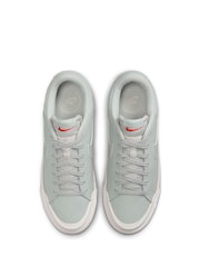 Nike Grey Court Legacy Lift Platform Trainers - Image 7 of 9