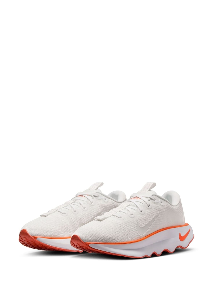 Nike White Orange Motiva Premium Walking Trainers - Image 2 of 12 Nike White Orange Motiva Premium Walking Trainers - Image 2 of 12