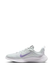Nike White/Purple Flex Experience Run 12 Road Running Trainers - Image 2 of 9
