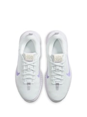 Nike White/Purple Flex Experience Run 12 Road Running Trainers - Image 5 of 9
