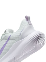 Nike White/Purple Flex Experience Run 12 Road Running Trainers - Image 9 of 9