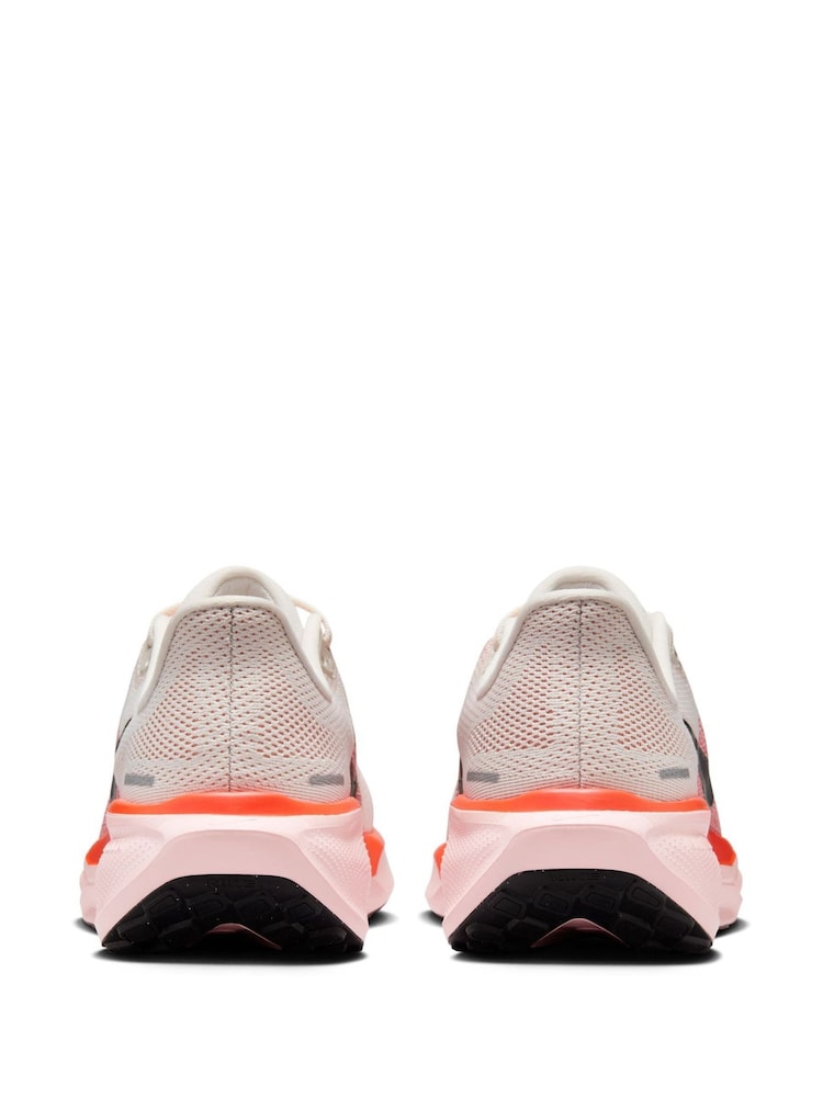 Nike White/Coral Pegasus 41 Road Running Trainers - Image 6 of 11