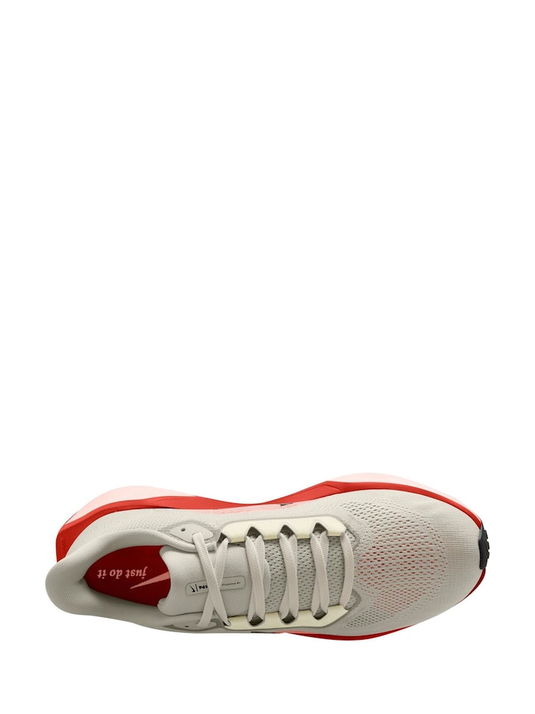 Nike White/Coral Pegasus 41 Road Running Trainers - Image 8 of 11