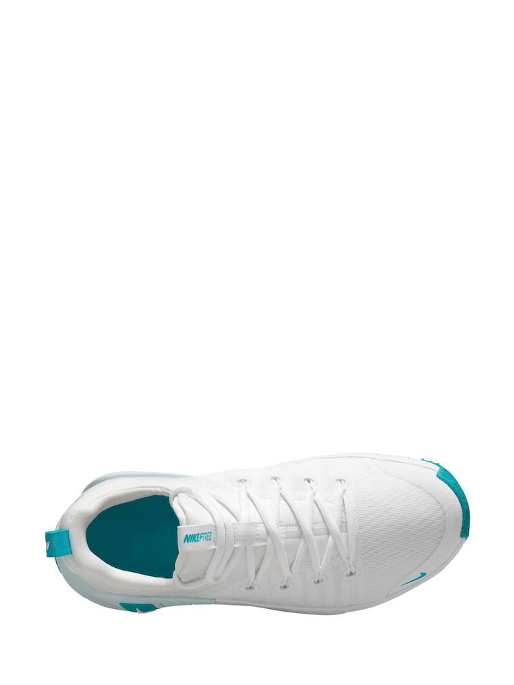 Nike White Teal Free Metcon 6 Training Trainers - Image 10 of 15