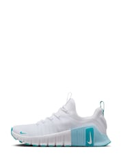 Nike White Teal Free Metcon 6 Training Trainers - Image 11 of 15