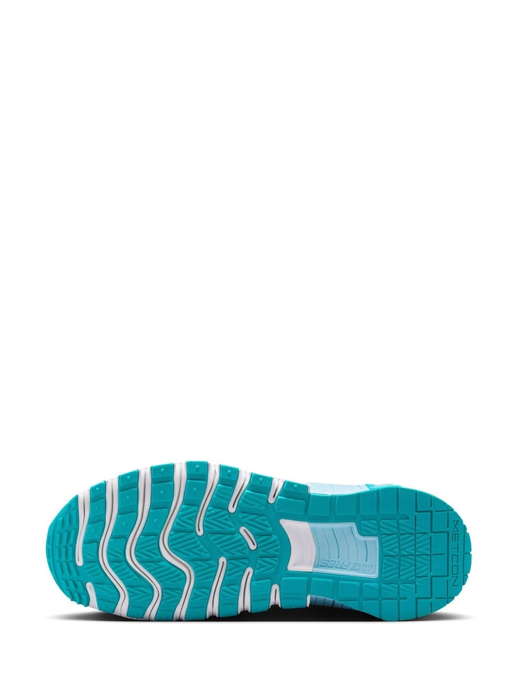Nike White Teal Free Metcon 6 Training Trainers - Image 12 of 15