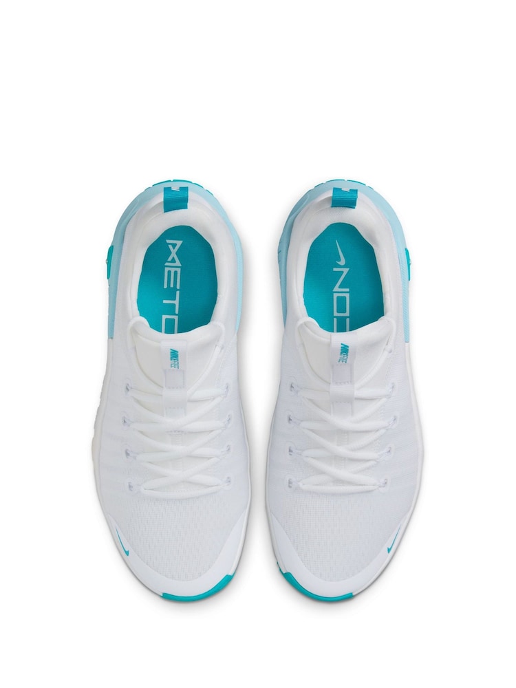 Nike White Teal Free Metcon 6 Training Trainers - Image 15 of 15