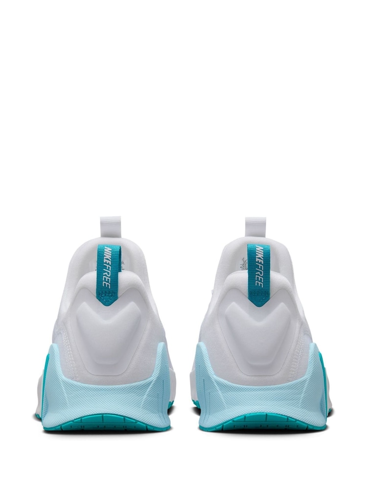 Nike White Teal Free Metcon 6 Training Trainers - Image 7 of 15