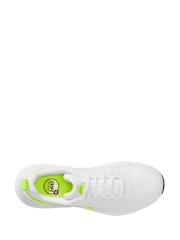Nike White/Lime Air Max Nuaxis Trainers - Image 3 of 4