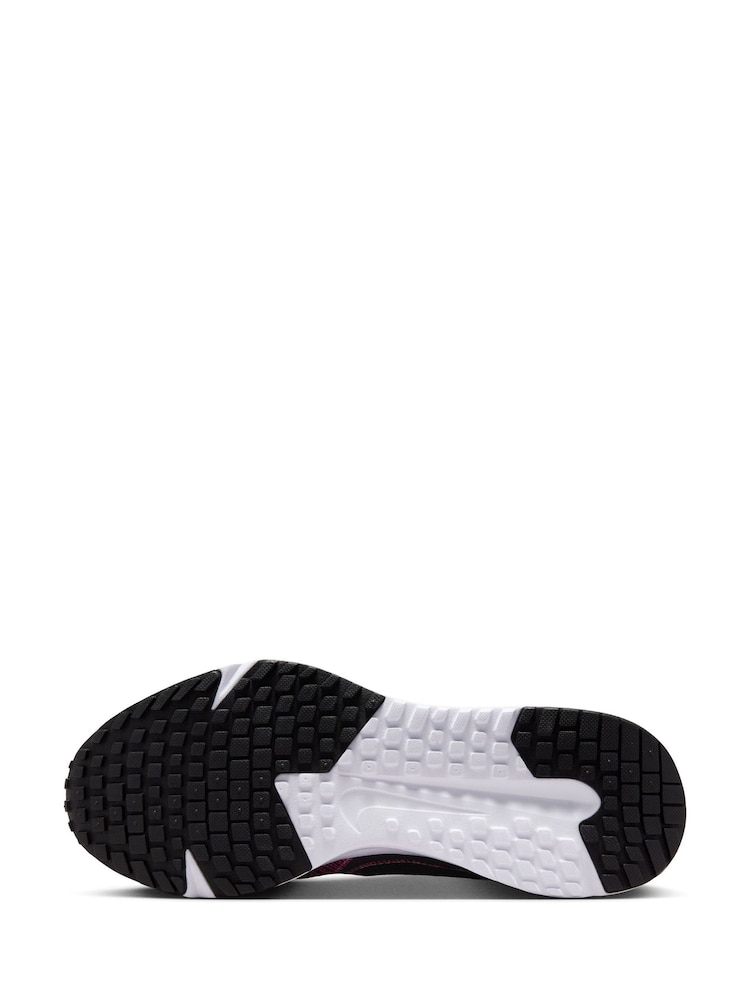 Nike Black/Pink Run Defy Road Running Trainers - Image 10 of 12