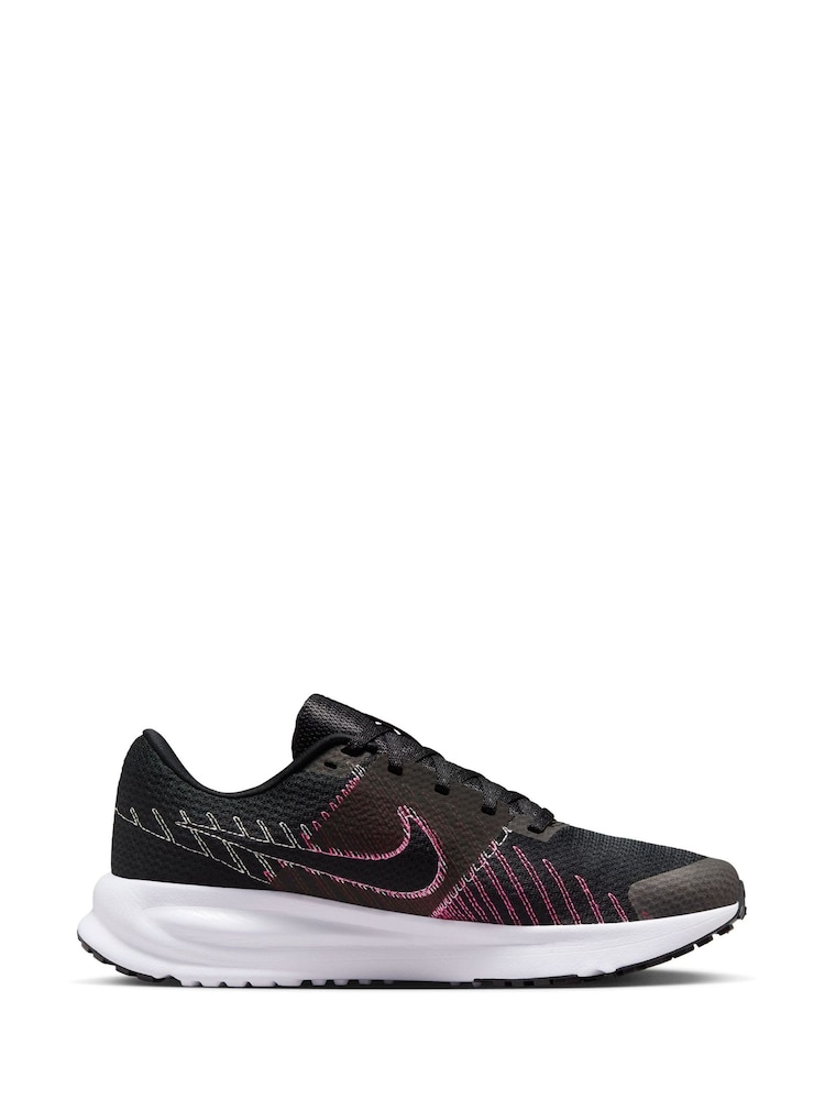 Nike Black/Pink Run Defy Road Running Trainers - Image 4 of 12