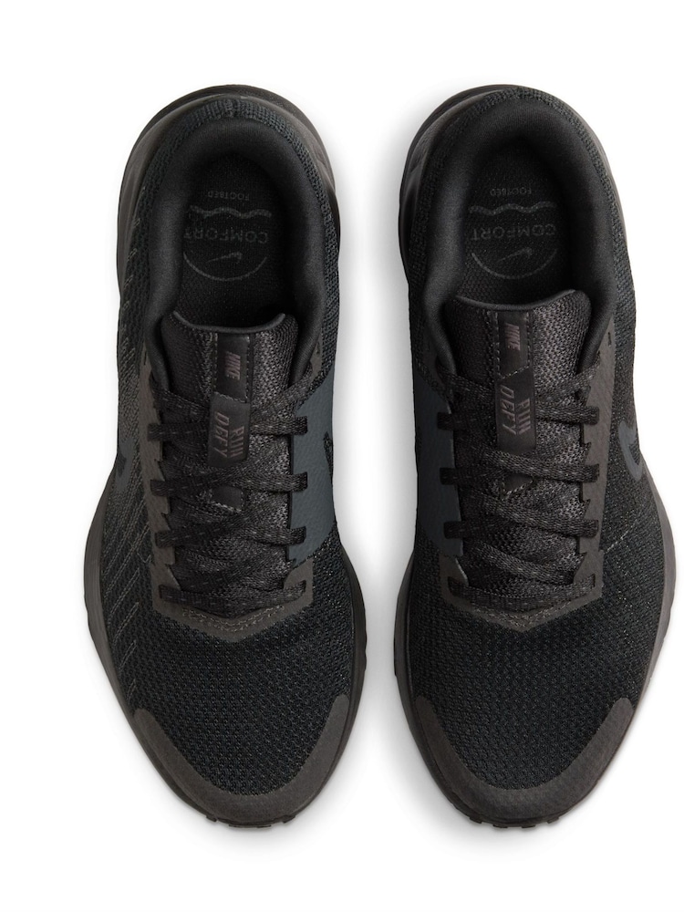 Nike Black Run Defy Road Running Trainers - Image 5 of 8