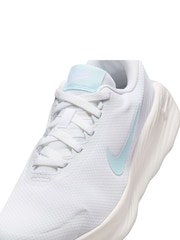 Nike White/Aqua Promina Walking Trainers - Image 10 of 11