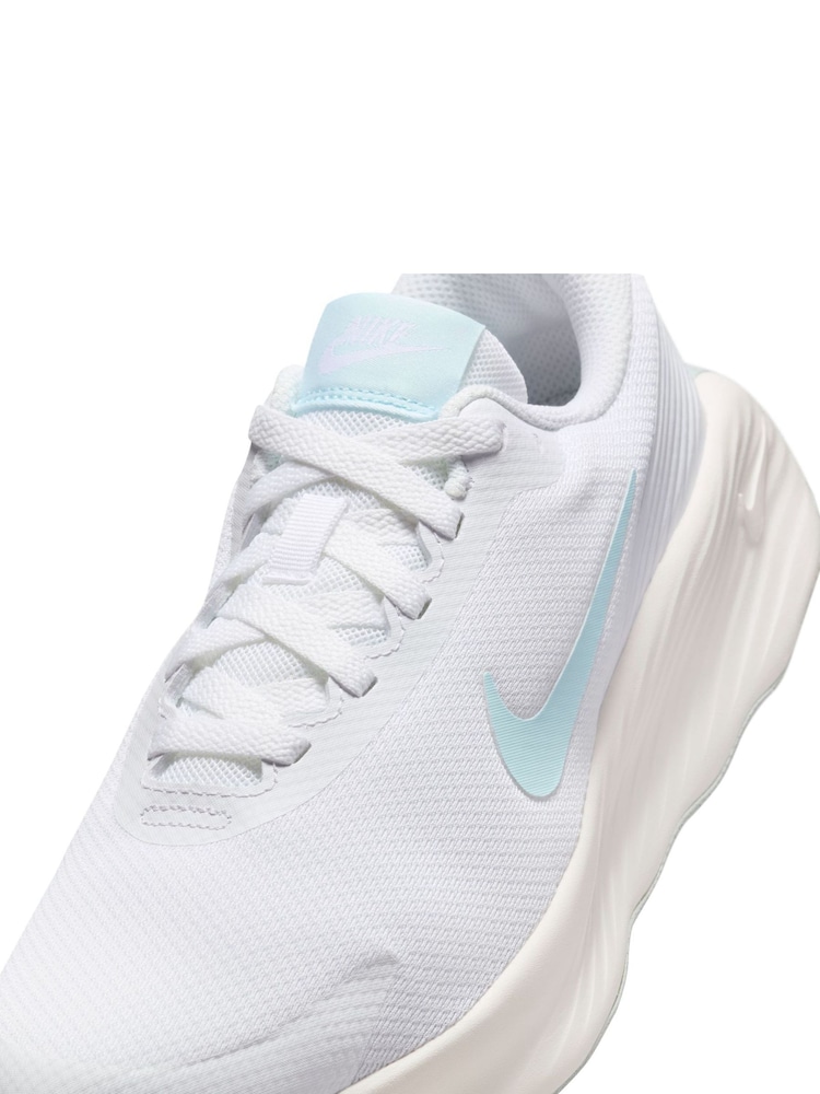 Nike White/Aqua Promina Walking Trainers - Image 10 of 11