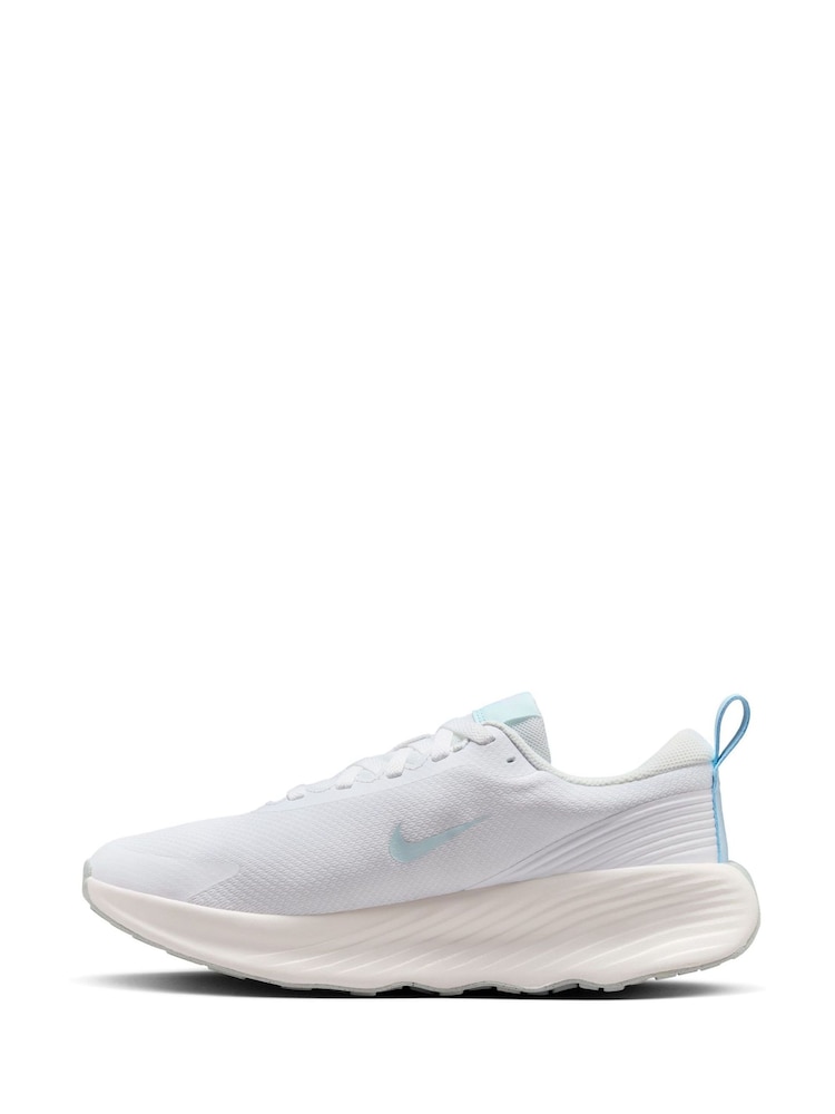 Nike White/Aqua Promina Walking Trainers - Image 4 of 11