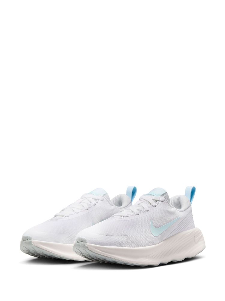 Nike White/Aqua Promina Walking Trainers - Image 5 of 11