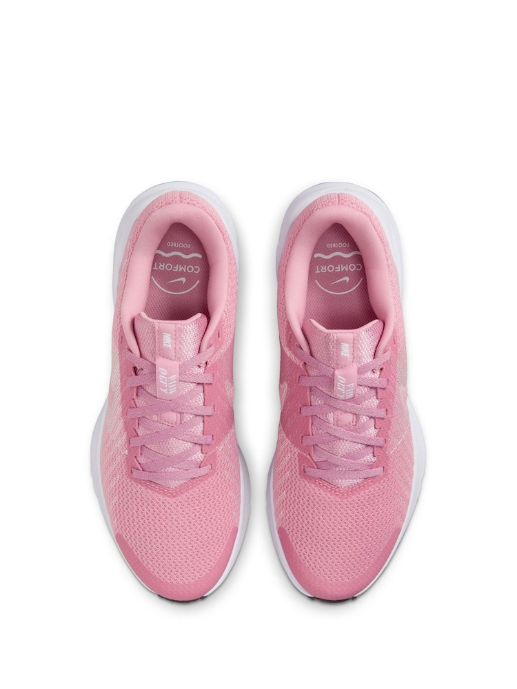 Nike Pink Run Defy Road Running Trainers - Image 6 of 9