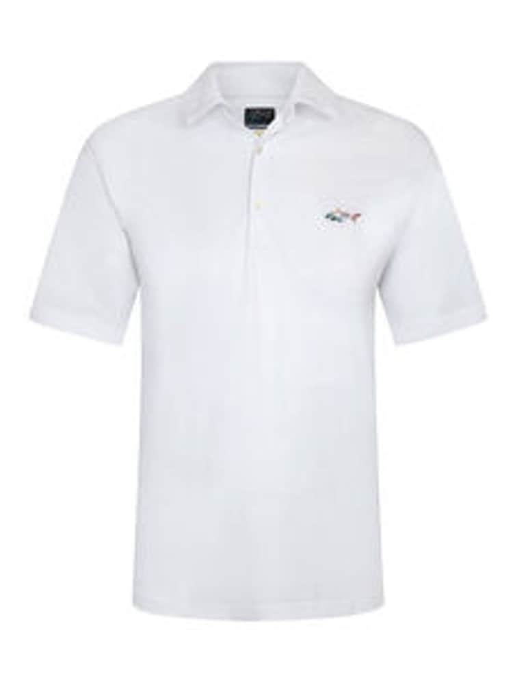 Greg Norman Men's Polo Core Shark Logo - Image 1 of 2 Greg Norman Men's Polo Core Shark Logo - Image 1 of 2
