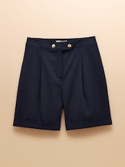 Joules Bay Navy Tailored Long Shorts - Image 7 of 7