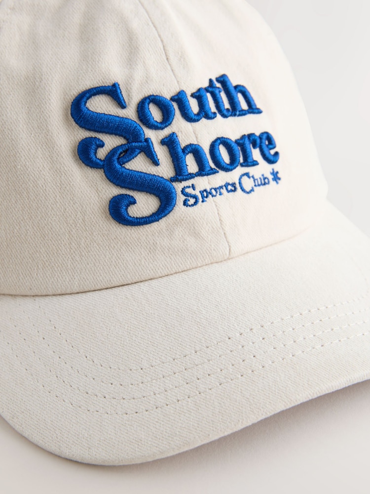 Ecru Slogan Baseball Cap (1-16yrs) - Image 2 of 3