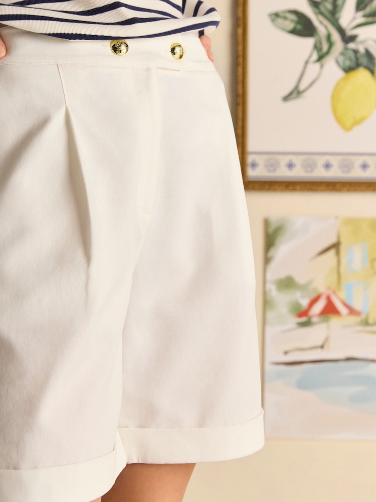 Weiß - Joules Bay Tailored Long Shorts - Bild 2 von 10 Weiß - Joules Bay Tailored Long Shorts - Bild 2 von 10