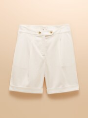 Joules Bay White Tailored Long Shorts - Image 7 of 7