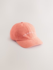 Red Slogan Baseball Cap (1-16yrs) - Image 1 of 3