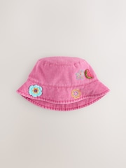 Denim Pink Denim Bucket Hat (3mths-16yrs) - Image 1 of 3