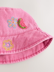 Denim Pink Denim Bucket Hat (3mths-16yrs) - Image 2 of 3