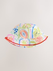 Green/Orange Bucket Printed Hat (3mths-16yrs) - Image 1 of 3