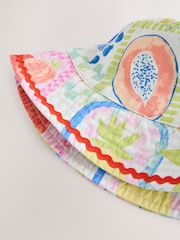 Green/Orange Bucket Printed Hat (3mths-16yrs) - Image 2 of 3