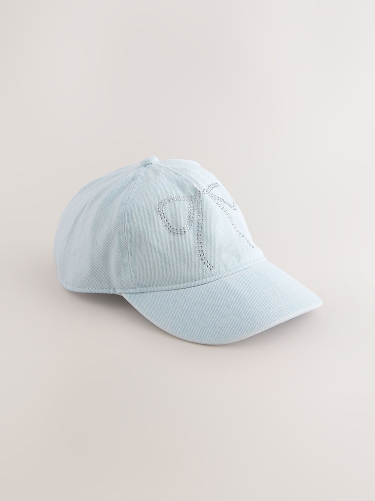 Azul - Gorra de béisbol de denim de algodón 100% (3 meses-16 años) - Imagen 1 de 3