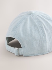 Azul - Gorra de béisbol de denim de algodón 100% (3 meses-16 años) - Imagen 3 de 3