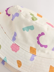 Cream/Pink/Green Bucket Printed Hat (3mths-16yrs) - Image 5 of 5