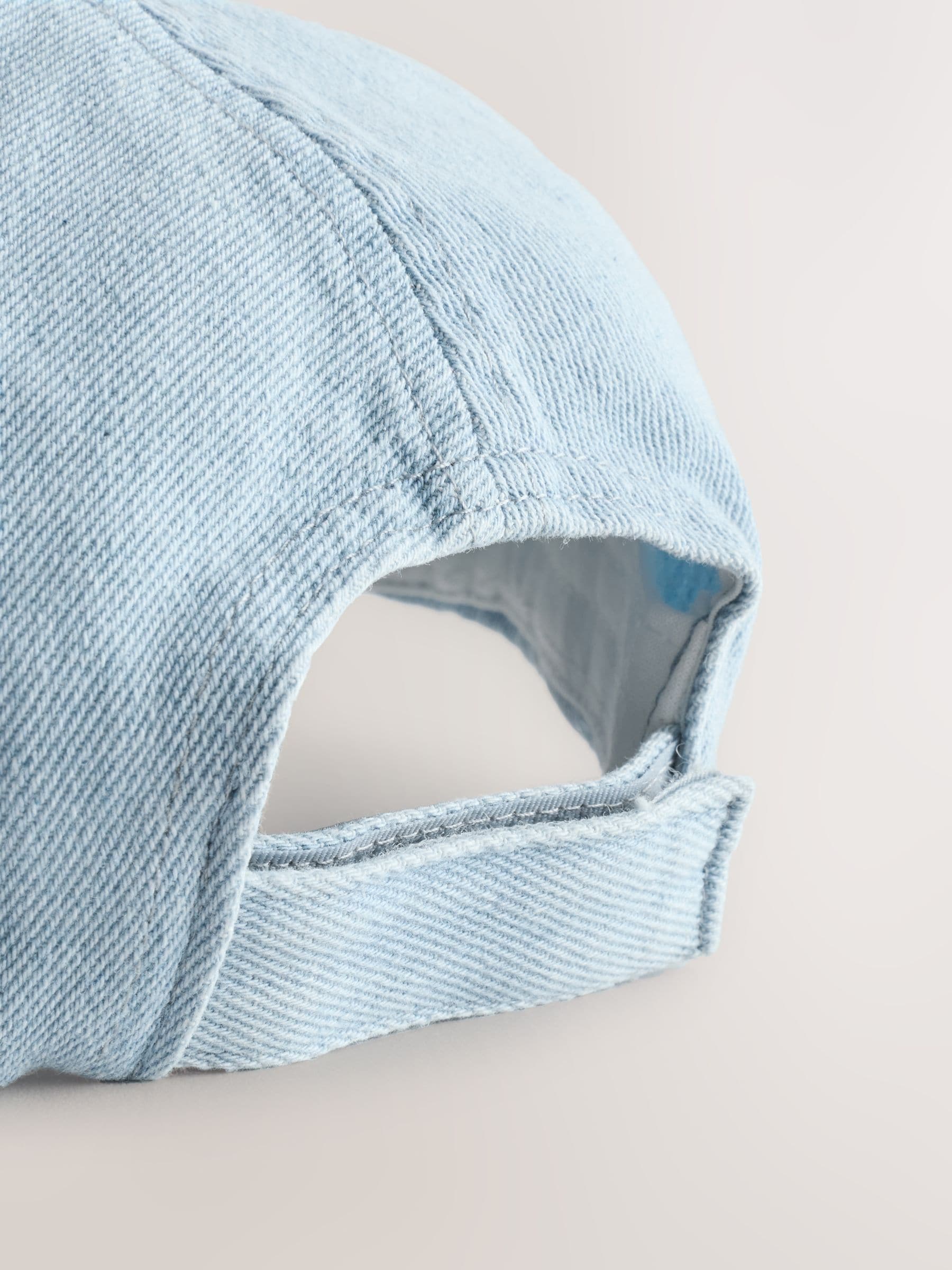 Buy Blue Denim 100% Cotton Baseball Cap (1-16yrs) from Next